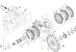Fendt 414 Vario - wał hamulca tarczowego 411151150051