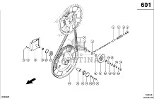 Claas Lexion 580 KOŁO PASOWE 0006672701 (Napęd skrzyni sitowej, 2. stopień)