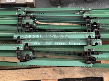 John Deere 9680 WTS T670 W660 Podajnik Pochyły Łańcuch Komplet Nowy AZ44916 AZ63334 AZ49434-1