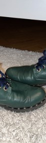 Used green leather boots size 39 with faux fur inside-4
