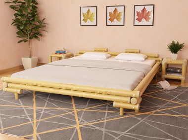 vidaXL Rama łóżka, bambusowa, 180 x 200 cm 247292-1