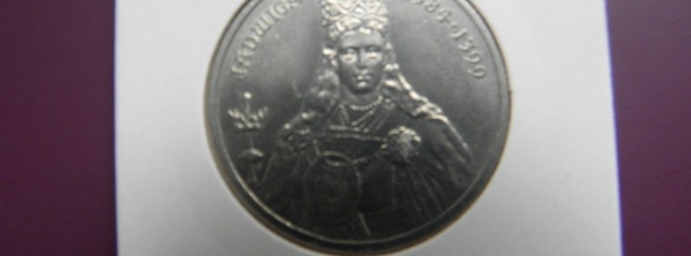 Polska moneta 100 zł. z 1988 roku - Jadwiga 1384-1399-1