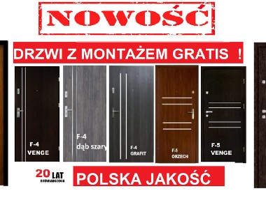 DRZWI wejściowe  ZEWNĘTRZNE I WEWNĘTRZNE-metalowe i drewniane z montażem.-1