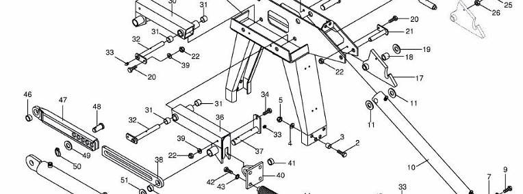 Krone Big M II - siłownik hydrauliczny 009184850-1