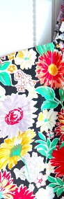 Nowa kolorowa bluzka TU 18 4XL 48 bawełna kwiaty floral bufki retro-3