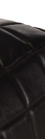 vidaXL Puf, czarny, 40x40x40 cm, prawdziwa kozia skóra248137-4
