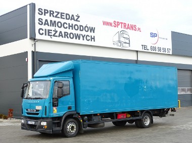 Iveco EuroCargo 120E18 EEV Euro 5 Kontener Sprowadzony Klima Przebieg Udokumentowany , Poduszki , 18 Euro Palet , Boczne Drzwi-1