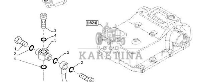 New Holland T6010 T6090 T6070 Rurka hydrauliczna 47133581-1