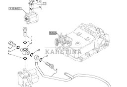New Holland T6010 T6090 T6070 Rurka hydrauliczna 47133581