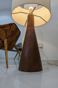 Lampa podłogowa designerska wolnostojąca nocna drewniana-2