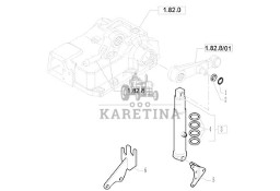 New Holland T6010 T6090 T6070 Siłownik podnośnika 50mm rod, 170mm stroke 47134496
