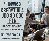 Kredyt dla FIRM 80 000 PLN na 96 mies. Bardzo liberalne podejście do BIKu