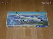 Model Samolotu -Tu 114 , 1:100 -Veb Plasticart Antyk!