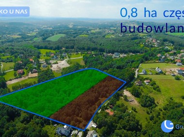 2.5 ha | działka budowlana z lasem | 15 min od Krk-1