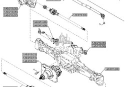New Holland T6010 Zesp drazka kier pop 87332622