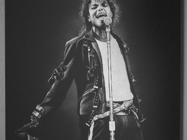 Michael Jackson Obraz na blasze ... Staloryt-1