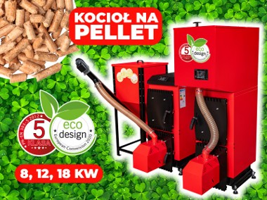  Kocioł Piec 5 KLASA na Pellet Z Podajnikiem PellPell 8 kW, 12 kW, 18 kW-1