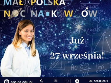 Zapraszamy na Małopolską Noc Naukowców w ANS Nowy Sącz – 27 września 2024! -1