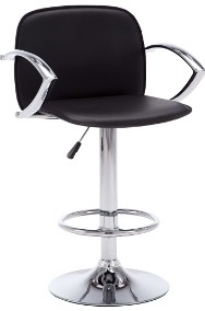 vidaXL Krzesła barowe z podłokietnikami 2 szt., czarne, sztuczna skóra246904-2