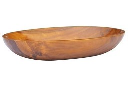 vidaXL Umywalka z drewna tekowego, 60x40x10 cm