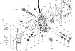 Massey Fergusson 8670 - blok zaworów G931100600021