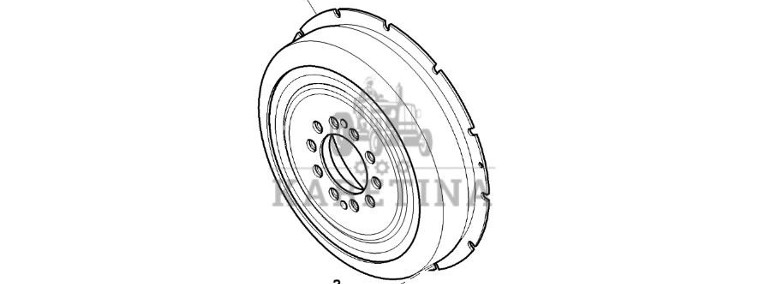 John Deere 9470RX - Tłumik skrętny RE584547 (Przekładnia Power Shift)-1