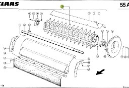 Claas Dominator 98 - młocarnia - pokrywa odrzutnika 0006873230