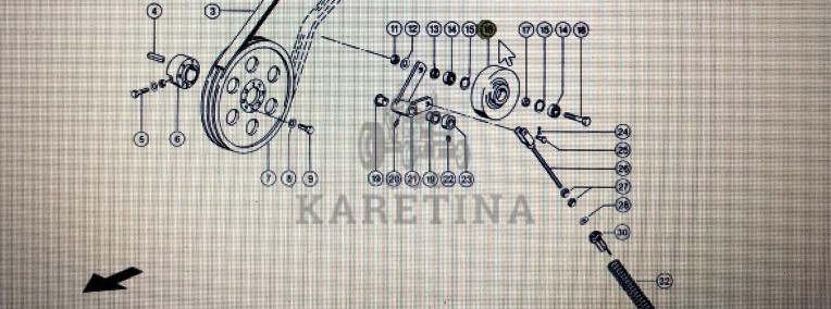 00 0641 289 2/Claas rolka napinacza/Tucano 430-420 Mega 350 370-360 Jaguar 980-930-1
