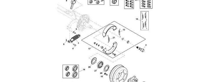 John Deere 960 - Klocek hamulcowy DC214681 (Hamulce)-1