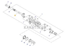 Fendt 828 S4 Vario - most przedni - półoś 755/137 F835300020400