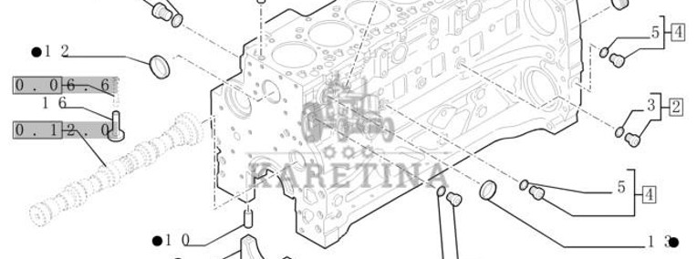 New Holland T6010 T6090 T6070 T7230 Blok cylindra 6 cylinders 2831313-1