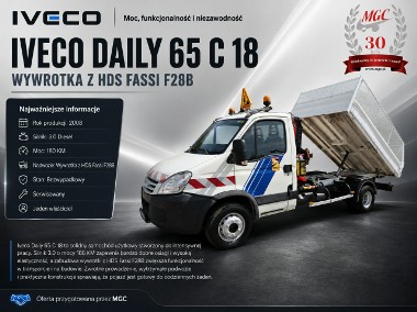 Iveco Daily 65C18 3.0 DIESEL Iveco Daily 65 C 18 / WYWROTKA / HDS FASSI F28A 1T-1