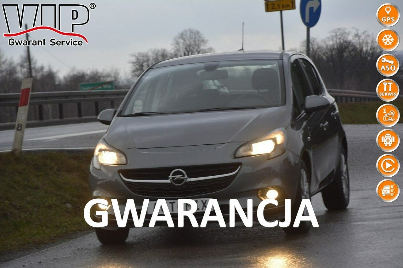 Opel Corsa E 1.2 Benzyna bezwypadkowy nawigacj Android Auto doinwestowany gwaranc