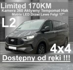 Ford Transit Custom 4x4 Limited 170KM A8 Kamera 360 Martwe Pole 2656 zł od ręki !!