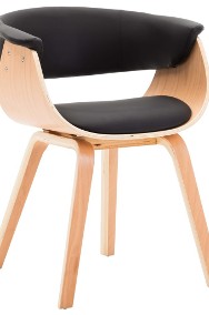 vidaXL Krzesła do jadalni, 2 szt., czarne, gięte drewno i ekoskóra278733-2