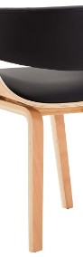 vidaXL Krzesła do jadalni, 2 szt., czarne, gięte drewno i ekoskóra278733-4