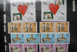 1997 rok niestemplowany  polskich znaczków o całkowitym podgumowaniu .