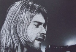 Nirvana Kurt Cobain Portret ręcznie grawerowany ..