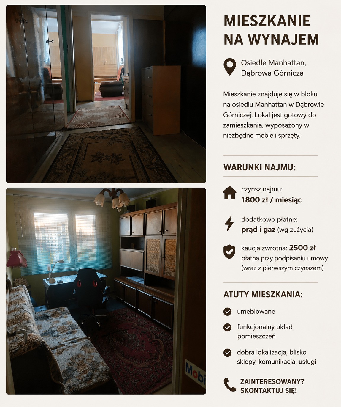 Mieszkanie – Dąbrowa Górnicza, Kasprzak, Gołonóg Wschodni - Widok 4
