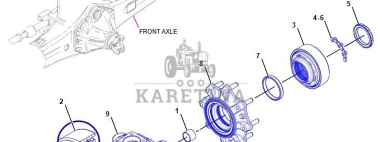 Cat Caterpillar 450E 450F - tylna oś - mechanizm różnicowy-1