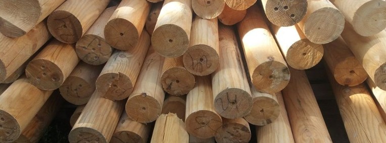 bale drewniane toczone - średnica 160 mm  po 49 zł / mb  mam około 70 mb - NOWE-1