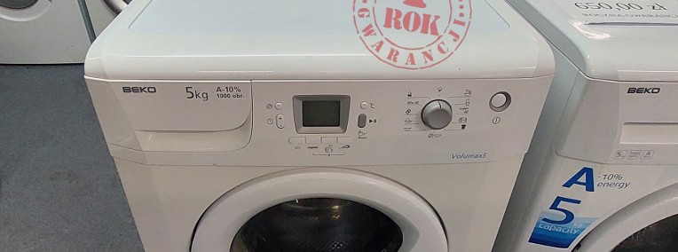 Pralka Beko WMD750107 SLIM gł. 45 cm ROK GWARANCJA Wyświetlacz cyfrowy 1000 obr.-1