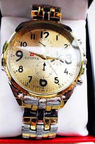 Piękny zegarek męski GENEVA na bransolecie-2
