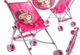 wózek dla lalek spacerówka parasolka jednorożec 