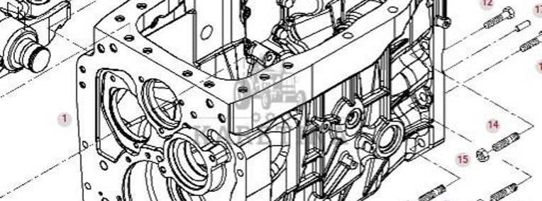 Fendt 414 415 Vario Obudowa Przekładni Skrzyni Biegów 404100050022-1