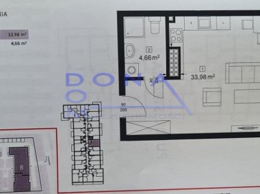 Mieszkanie Doły o pow. 39m2, apartamentowiec 2022r.-2