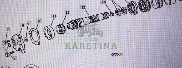 John Deere R72191/bieg-koło zębate/John Deere 4555/4755/4955-1