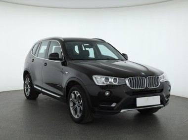 BMW X3 II (F25) , Salon Polska, Serwis ASO, 190 KM, Automat, Skóra, Navi,-1