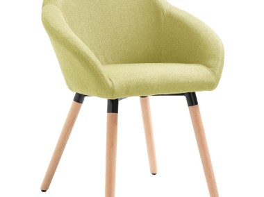 vidaXL Krzesło do jadalni, zielone, tapicerowane tkaniną283454-1