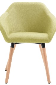 vidaXL Krzesło do jadalni, zielone, tapicerowane tkaniną283454-2